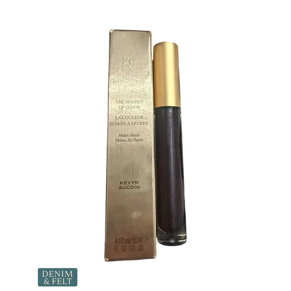 NEW Kevyn Aucoin The Molten Lip Color Carbon Metallic Liquid Lipstick 0.14oz